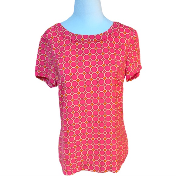Banana Republic Tops - Banana Republic Short Sleeve Blouse Geometric Print